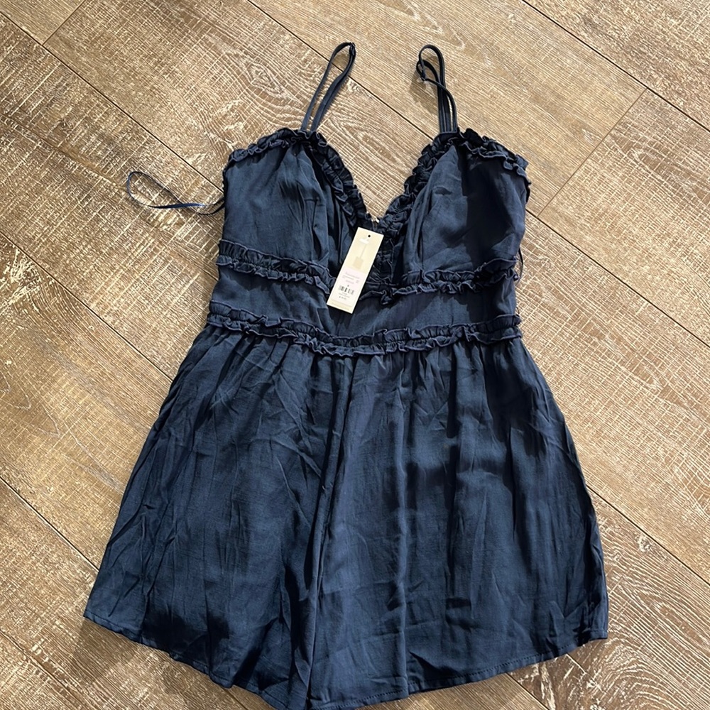 Navy blue romper